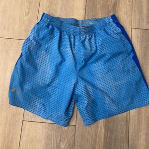 DONT BUY Under Armour Light Blue fitted size large  Athletic shorts